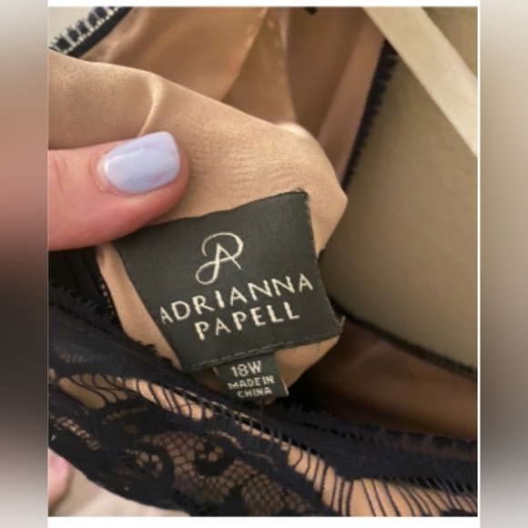 Adrianna pappell short blue layered gown 18w - Picture 2 of 2